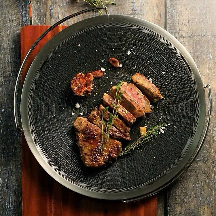 Chảo nướng inox 3 lớp Fivestar Blackcube 34cm