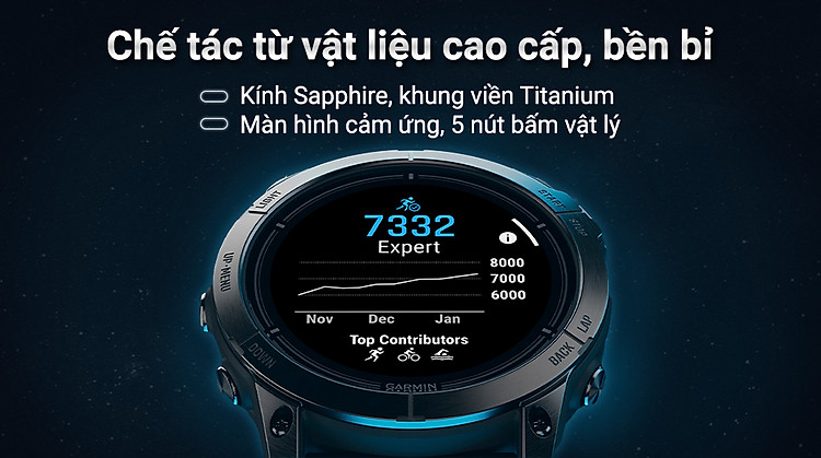 Garmin Epix Pro Gen 2 - Thiết kế bền bỉ