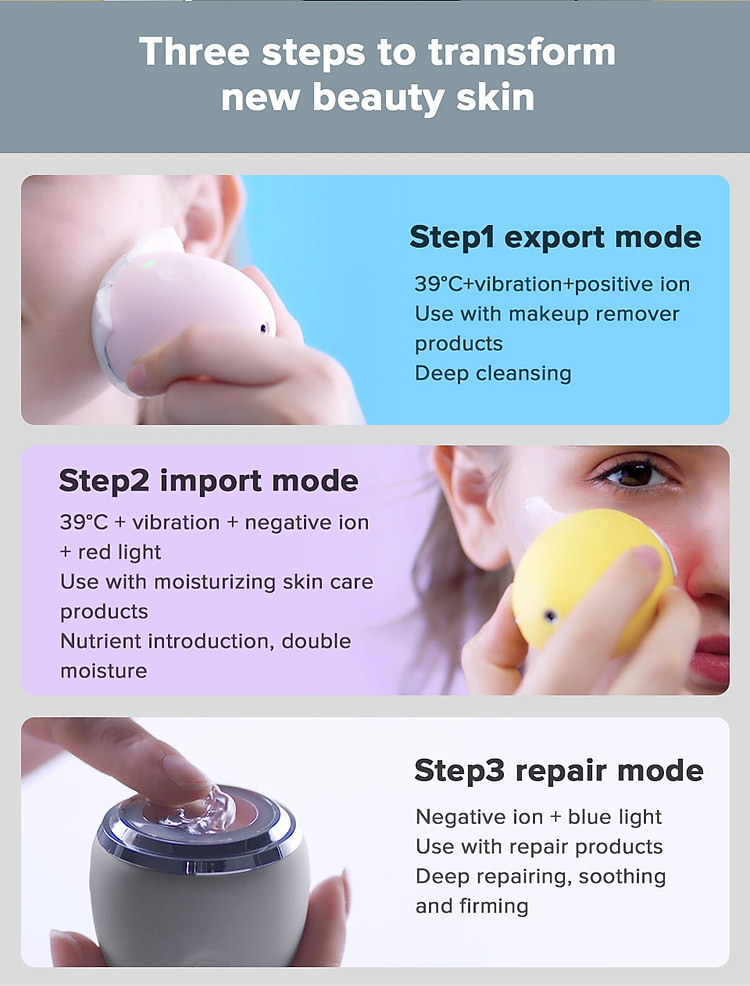 Xiaomi InFace Mặt Rung Nhiều Màu Trẻ Hóa Ion Máy Massage Mặt Làm Đẹp Chăm Sóc Da Mặt 1
