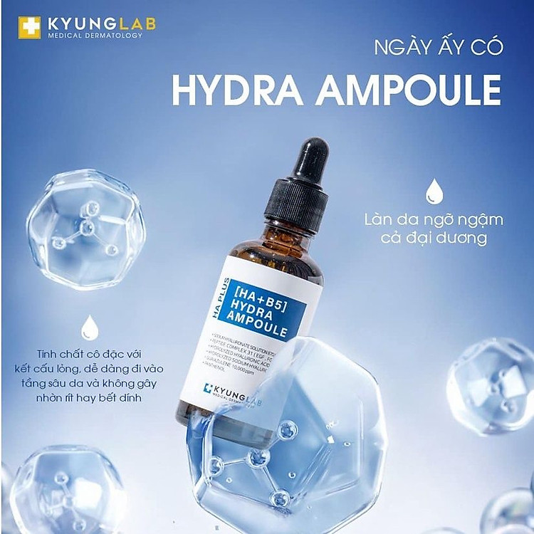 Serum Hỗ Trợ Căng Bóng Da Kyung Lab HAB5 Plus Hydra Ampoule 50ml