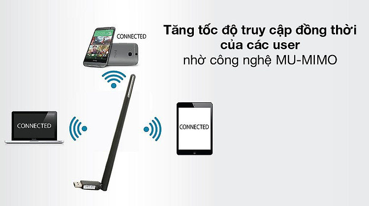 MU-MIMO - USB Wifi AC650 Mbps Totolink A650UA