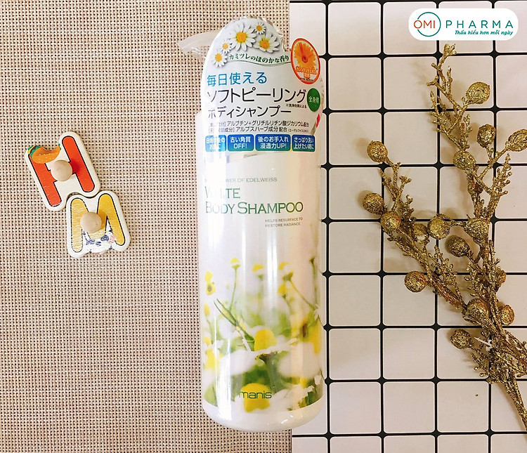 Sữa tắm trắng da Manis hương hoa cúc Nhật Bản (Chai 450ml) 3