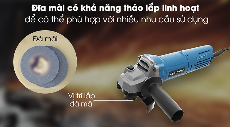Máy mài góc Luxter Wm66108 900W - Đĩa mài