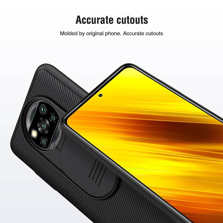Nillkin CamShield cover case for Xiaomi Pocophone X3 NFC (Poco X3 NFC)