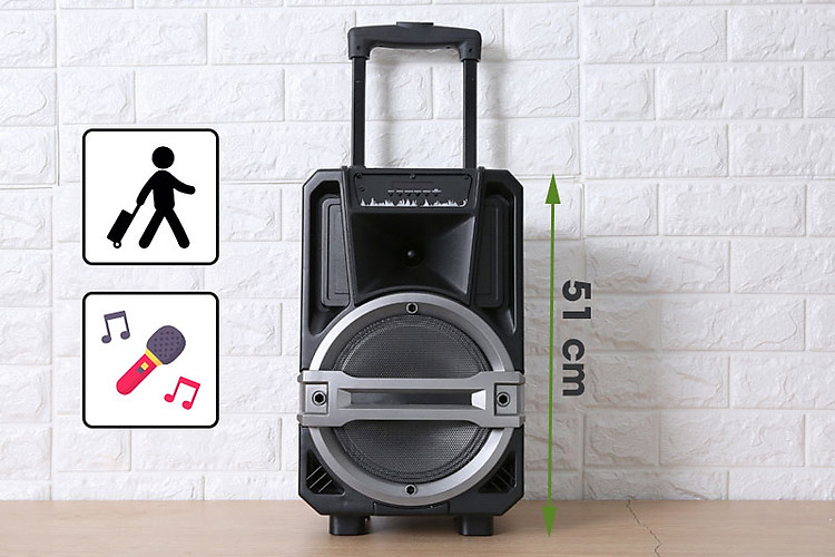Loa Kéo Bluetooth Enkor L0810K Đen - Độ cao của loa Loa Kéo Bluetooth Enkor L0810K Đen - Độ cao của loa