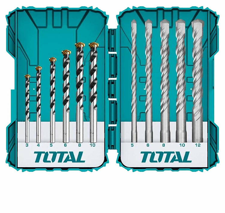 BỘ MŨI KHOAN BÊ TÔNG VÀ MŨI DÙNG CHO MÁY KHOAN BÚA SDS TOTAL TACSDL31101