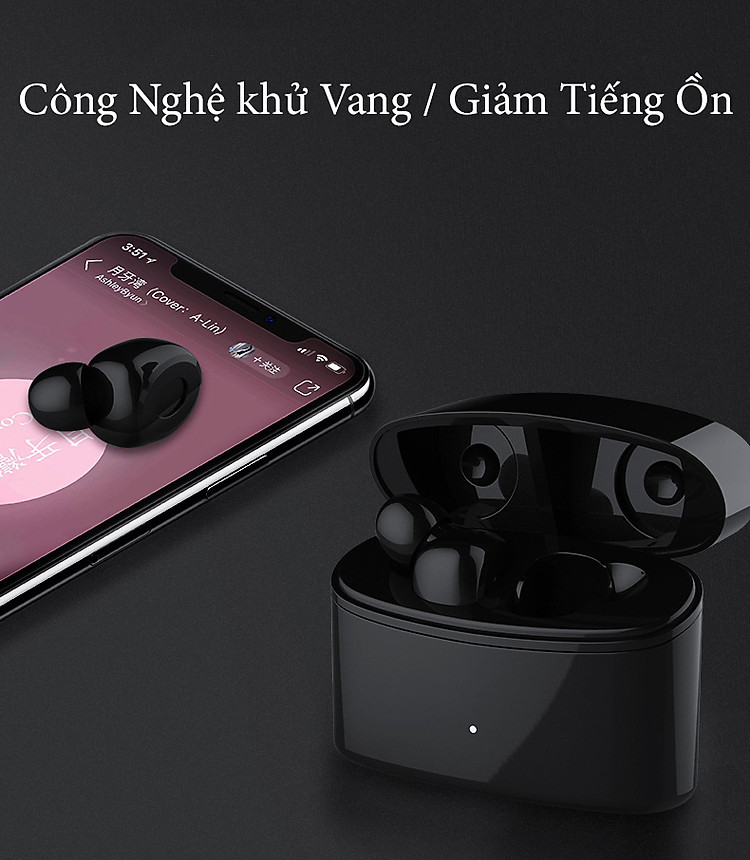 Tai nghe bluetooth TWS T6 nhét tai âm thanh 5.0