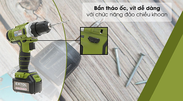 Máy khoan pin Extol 402440 - kiem soat toc do