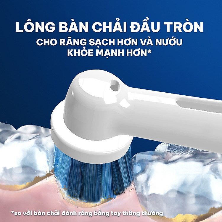 combo 2 bàn chải điện oral-b vitality cross action và precision clean làm 2