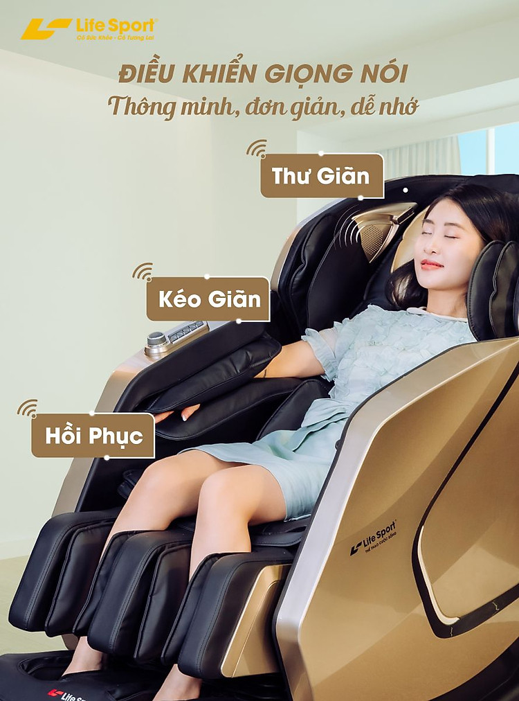 Ghế massage điều khiển giọng nói thông minh