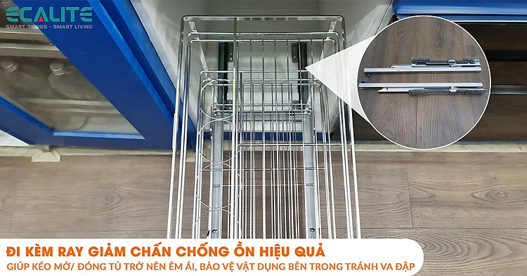 Kệ đựng gia vị Ecalite EL-NP30B ray giảm chấn chống ồn