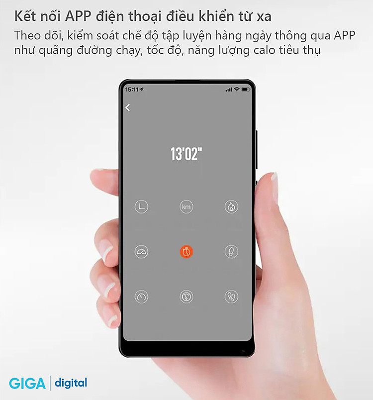 Điều khiển máy chạy bộ thông minh Xiaomi KingSmith K12 qua app