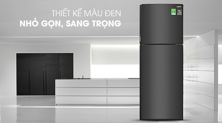 Thiết kế sang trọng, ngăn đá dưới tiện lợi - Tủ lạnh Aqua Inverter 235 lít AQR-T249MA PB