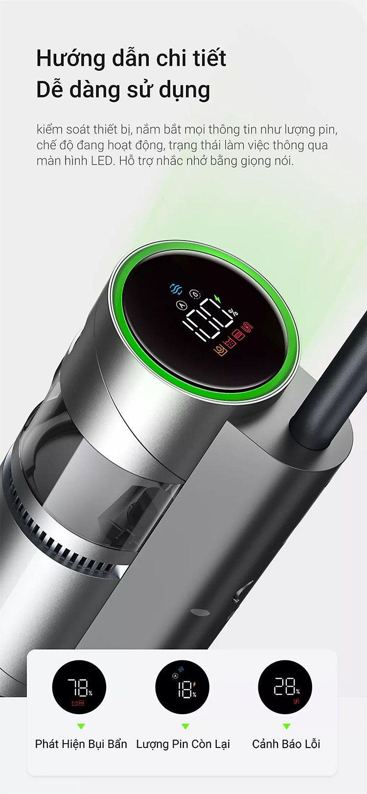 Máy Hút Bụi Lau Nhà Không Dây Dreame H11 Max – Hàng Công ty, Bản Quốc tế 11 Máy hút bụi Dreame H11 Max