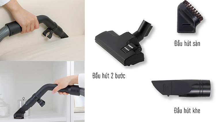 Panasonic MC-CL603GN49 trang bị 2 đầu hút