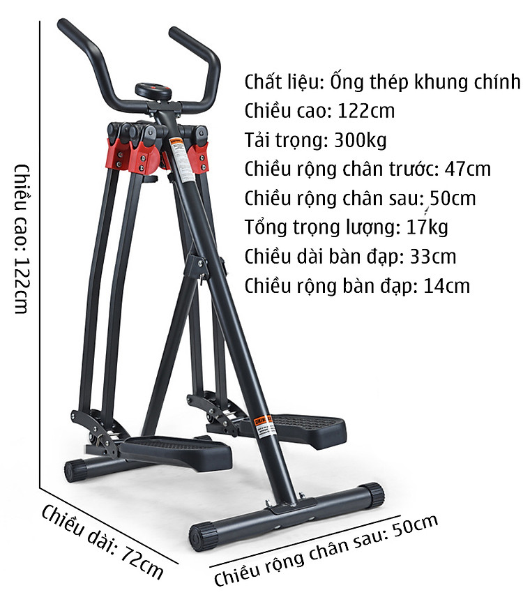 Máy chạy bộ trên không xoay 360 độ Gymlink C7986