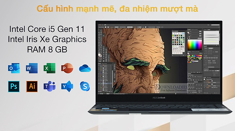 Asus ZenBook Flip UX363EA i5 1135G7 (HP726W) - Cấu hình