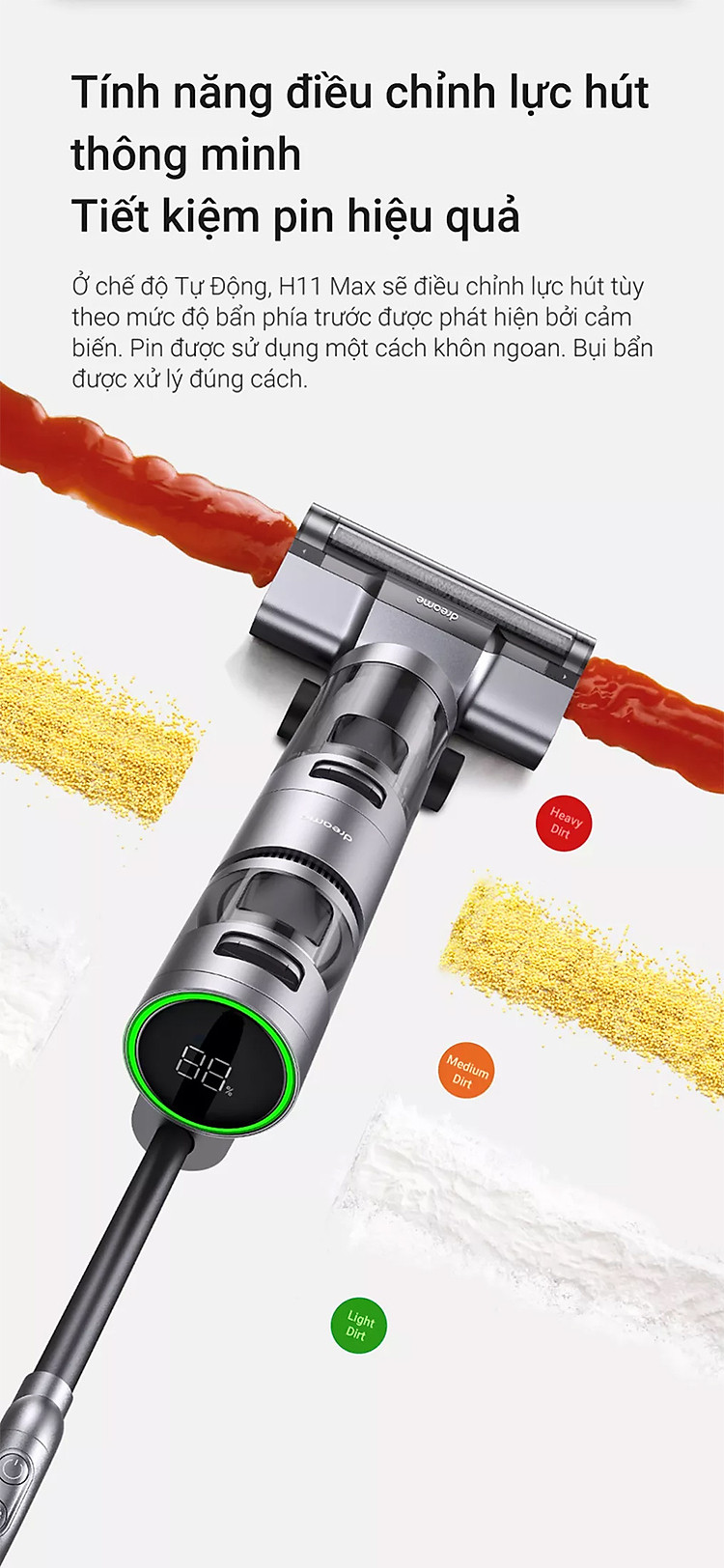 Máy Hút Bụi Lau Nhà Không Dây Dreame H11 Max – Hàng Công ty, Bản Quốc tế 15 Máy hút bụi Dreame H11 Max