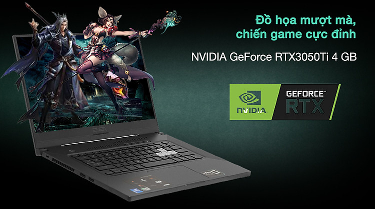 Asus TUF Gaming FX516PE i7 11370H (HN005T) - Card đồ hoạ