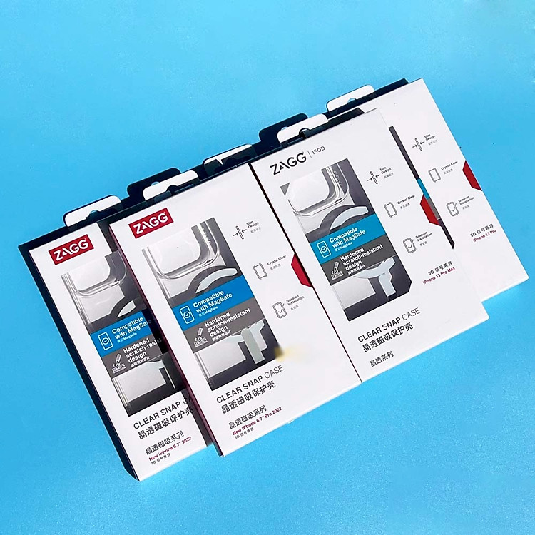 Ốp lưng chống sốc trong suốt hỗ trợ sạc Magsafe cho iPhone 14 Pro Max (6.7 inch) hiệu ZAGG Gear4 Crystal Clear Case