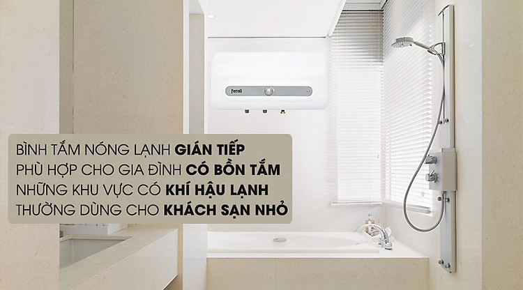 Làm nóng gián tiếp - Bình tắm nóng lạnh Ferroli QQ Evo 20L ME 20 Lít