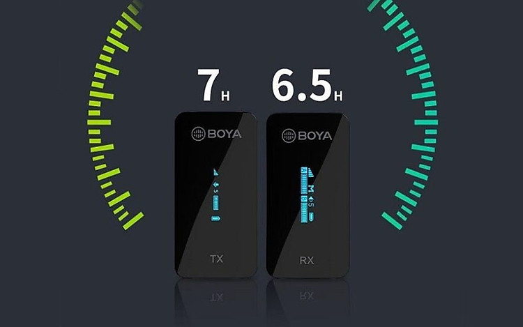Thời lượng pin cao Micro thu âm không dây Boya BY-XM6-S1