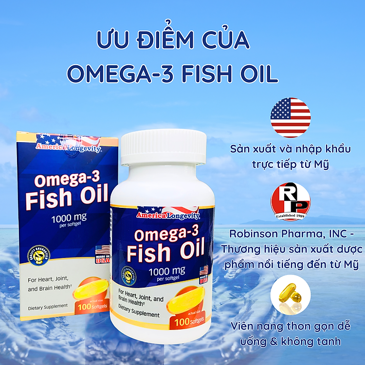 Ưu ĐiỂm Omega 3 MỸ