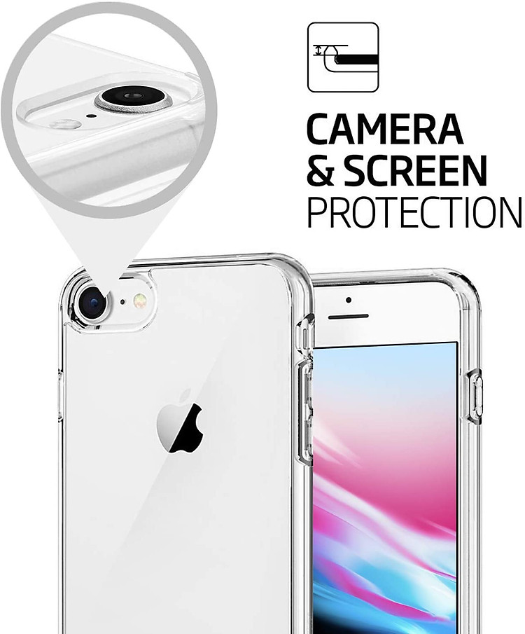 Ốp lưng dẻo silicon cho iPhone SE 2020 / iPhone 7 / iPhone 8 hiệu HOTCASE Ultra Thin (siêu mỏng 0.6mm, chống trầy, chống bụi) - Hàng nhập khẩu