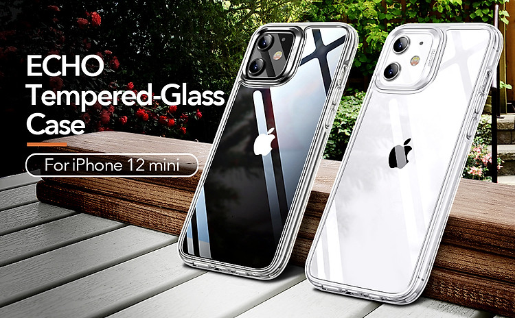 Ốp Lưng Cho iPhone 12 Mini / 12 & 12 Pro / 12 Pro Max ESR Echo Tempered Glass Hard Case (Mặt Lưng Kính Cường Lực) - Hàng Nhập Khẩu