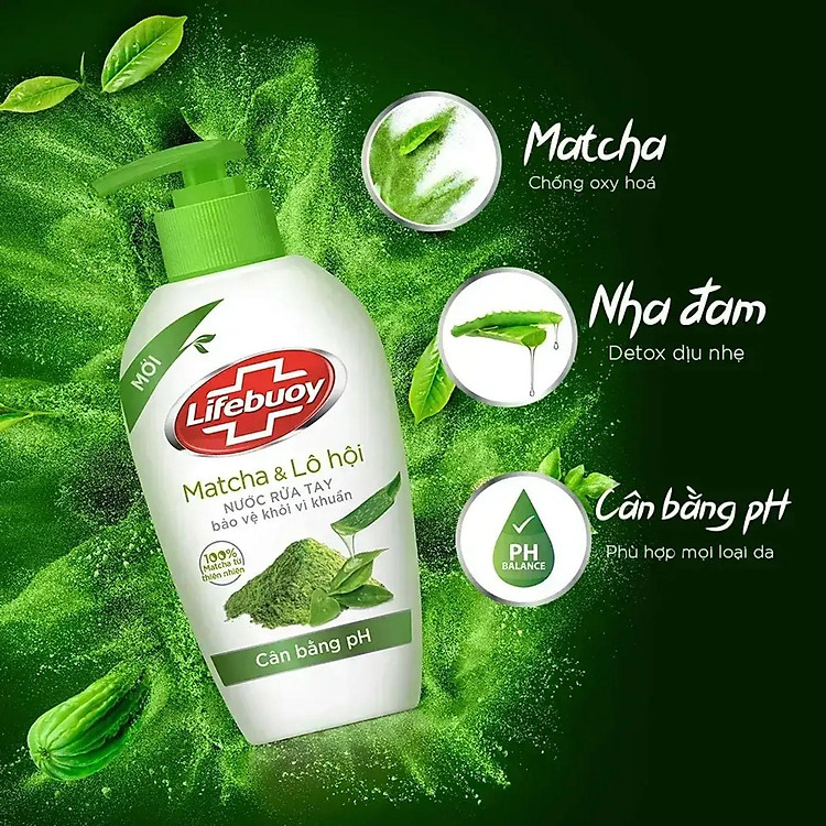 Lifebuoy Hand Wash Matcha & Aloe Vera 450g