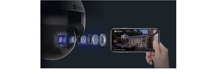 Camera IP Wifi PTZ EZVIZ C8C FHD 1080P - Xoay 355 độ, tích hợp AI nhận diện con người - ban đêm có màu - hổ trợ thẻ nhớ lên đến 256G - hàng nhập khẩu 3