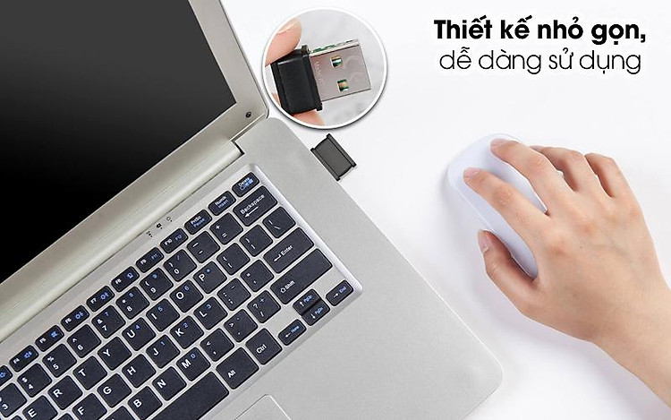 USB Wifi 150Mbps Tenda W311MI Đen - Thiết kế nhỏ gọn