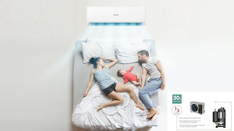 Điều hòa Casper SH-09FS32 làm lạnh nhanh trong 30s