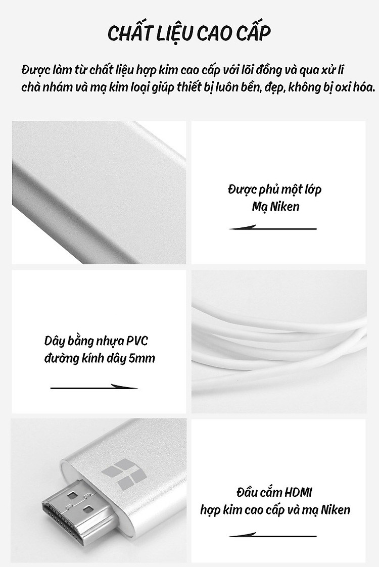 Bộ xuất hình ảnh HDMI không dây cho IOS,ANDROID,WINDOWS 10 Aturos OT-71