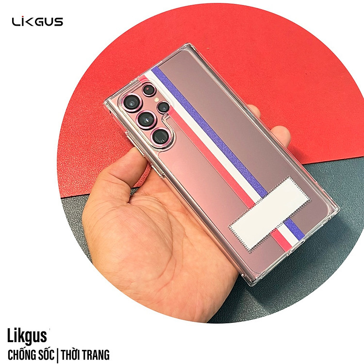 Ốp lưng chống sốc trong suốt cho Samsung Galaxy S21 Ultra hiệu Likgus Thom Brow