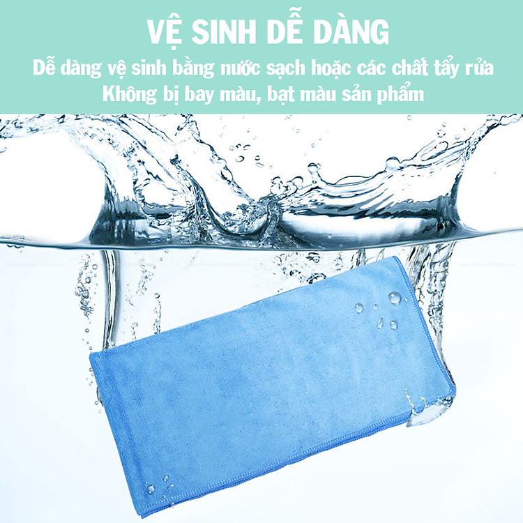 khăn lau microfiber cind màu lam (40 40cm) 5