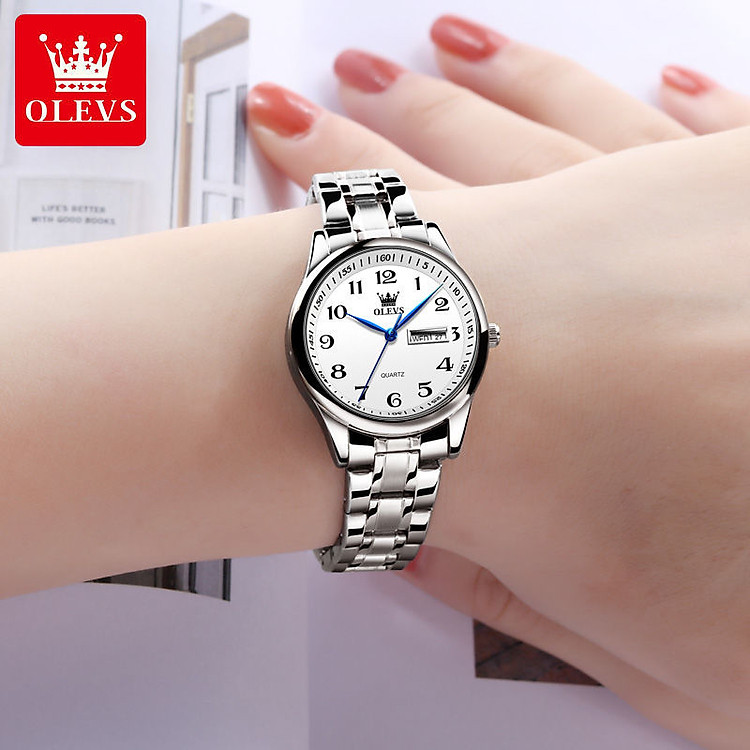 Đồng hồ đeo tay nữ thạch anh được chứng nhận thương hiệu nổi tiếng của Thụy Sĩ không thấm nước tự động tính khí đơn giản đồng hồ nữ cao cấp mới hình ảnh chính 8