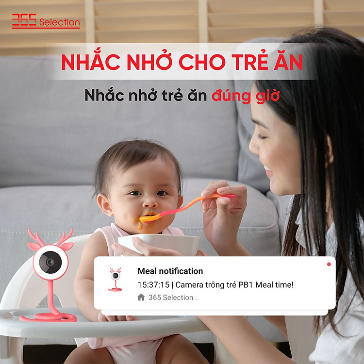 Camera trông trẻ 365 Selection PB1 3MP/2K (Baby Camera 365 Selection PB1 3MP/2K) | Thiết bị nhà thông minh số 1 Thái Lan