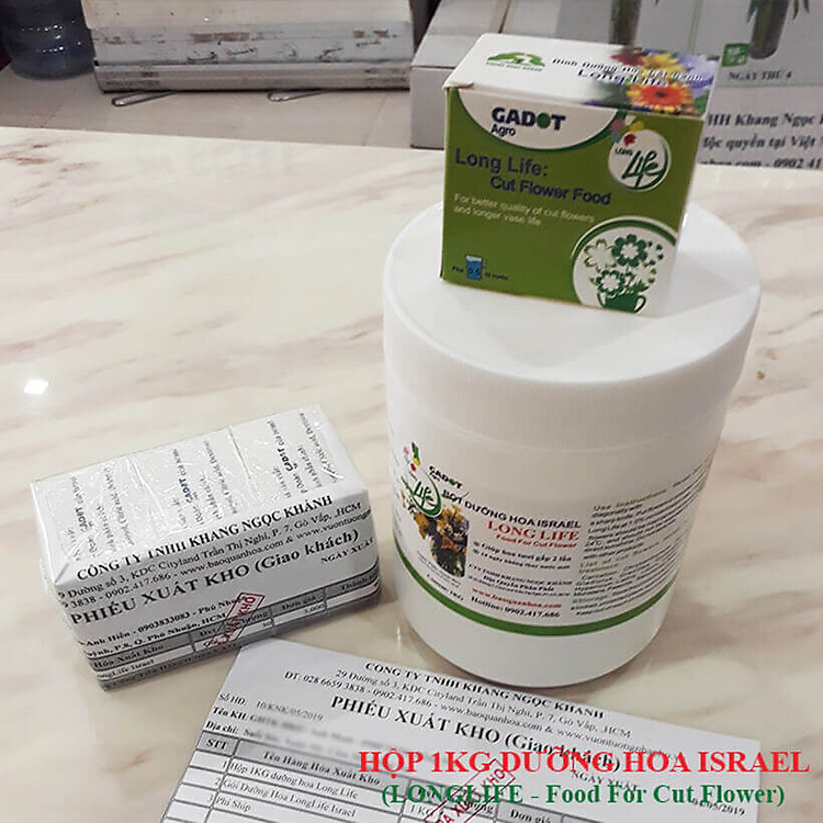 Shop Hoa Bảo Quản Hoa Cắm Lẵng, Hoa Cắm Xốp lâu tàn và hạn chế thay hoa định kỳ bằng Bột Dinh Dưỡng Hoa nhập khẩu Israel hiệu Longlife SG Của Israel (Thùng 5KG Bột Dưỡng Hoa Israel)