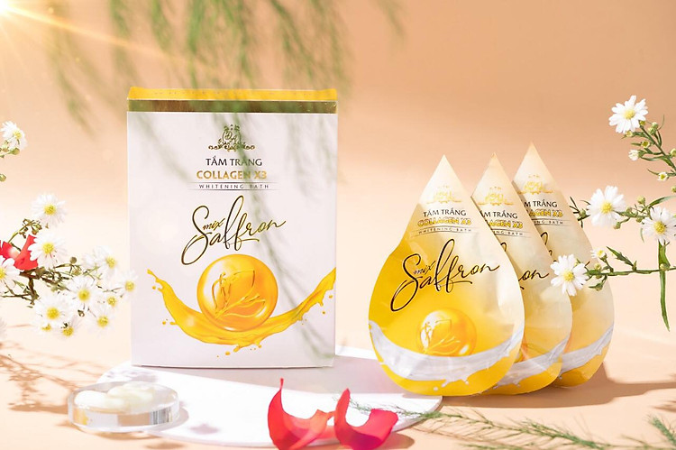 Tắm trắng Collagen X3 Mix Saffron