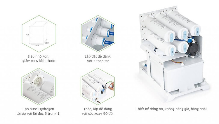 Máy lọc nước Hydrogen ion kiềm Kangaroo KG100MED LUX Series