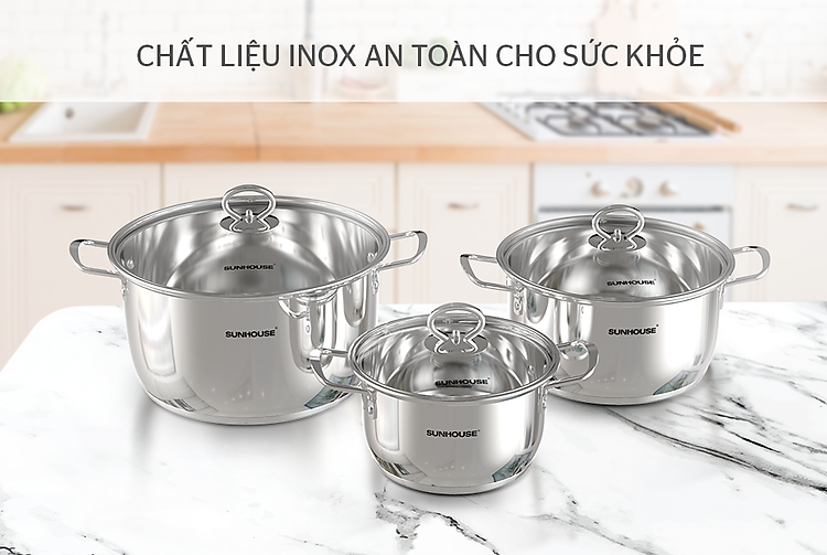 BỘ NỒI INOX 5 ĐÁY SUNHOUSE SH788 2