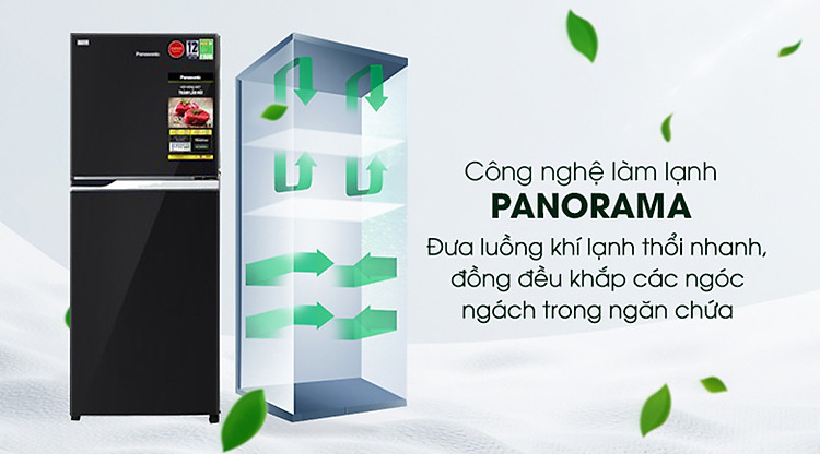 Tủ lạnh Panasonic Inverter 234 lít NR-BL263PKVN-Bảo quản thực phẩm toàn điện cùng công nghệ Panorama
