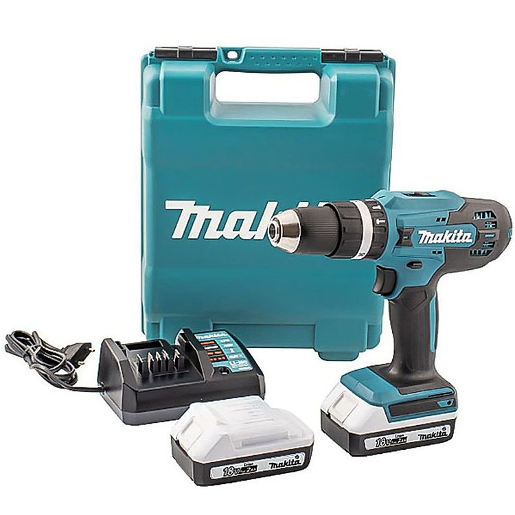 Máy Khoan Búa, Vặn Vít Dùng Pin 18V Makita HP488DWAE