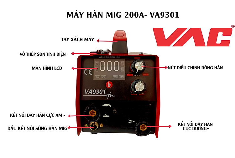 máy hàn mig 200a va9301 1