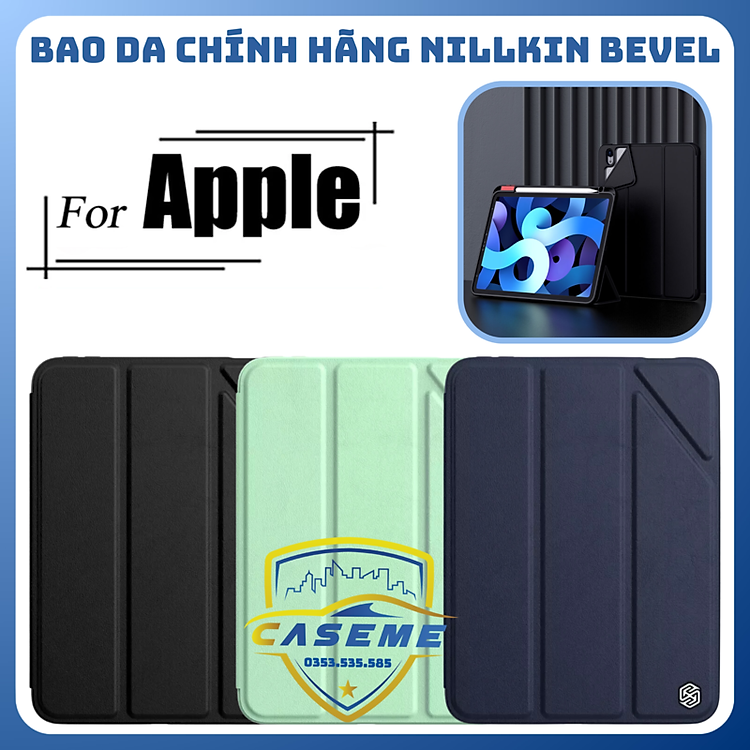 Bao Da Danh Cho Ipad Mini 6 Mini 7 Bevel Leather Case Chinh Hang Nillkin (1)