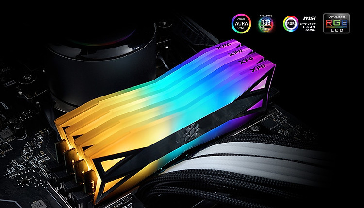 RAM PC ADATA DDR4 XPG SPECTRIX D60-LED 16GB (2*8G) 3600 TUNGSTEN GREY RGB