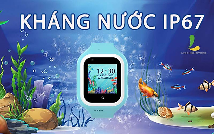 Kháng nước chuẩn quốc tế Đồng hồ thông minh định vị trẻ em Wonlex KT24