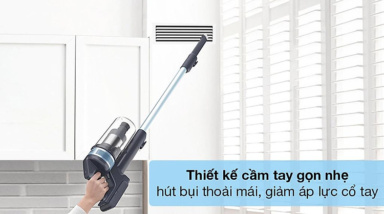 Máy hút bụi cầm tay Samsung VS15A6031R1/SV - Kiểu dáng gọn nhẹ, cầm tay làm sạch nhà cửa thuận tiện