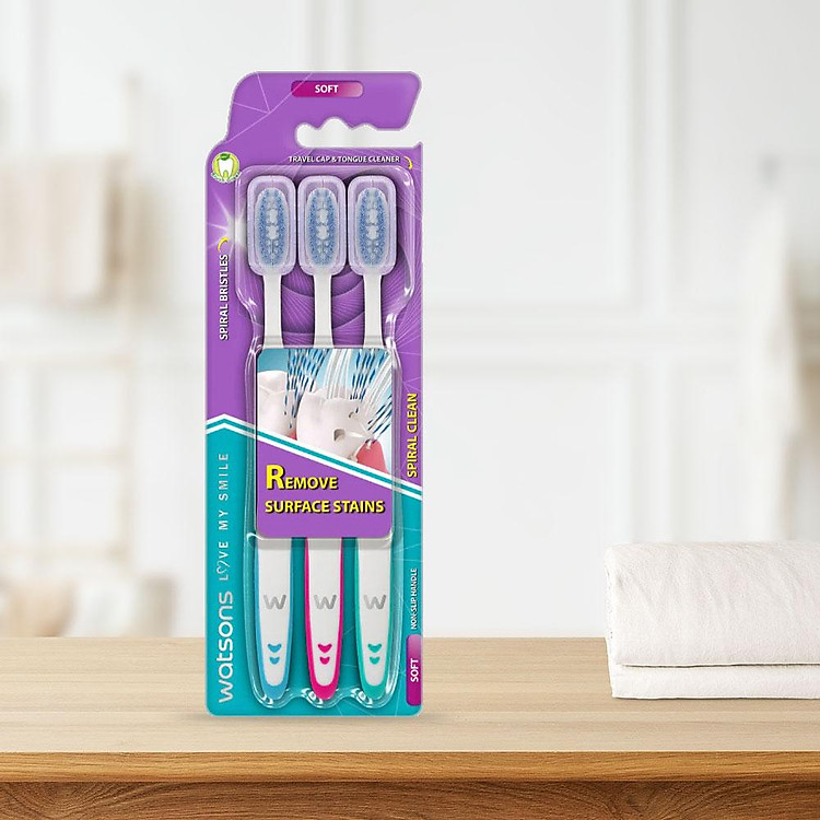 Watsons Spiral Clean Toothbrush Soft